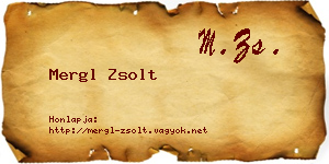 Mergl Zsolt névjegykártya